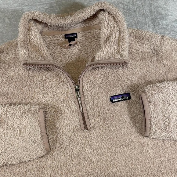 Patagonia Monkey Man Sherpa Fleece Pullover | Beige | Medium - Picture 2 of 5